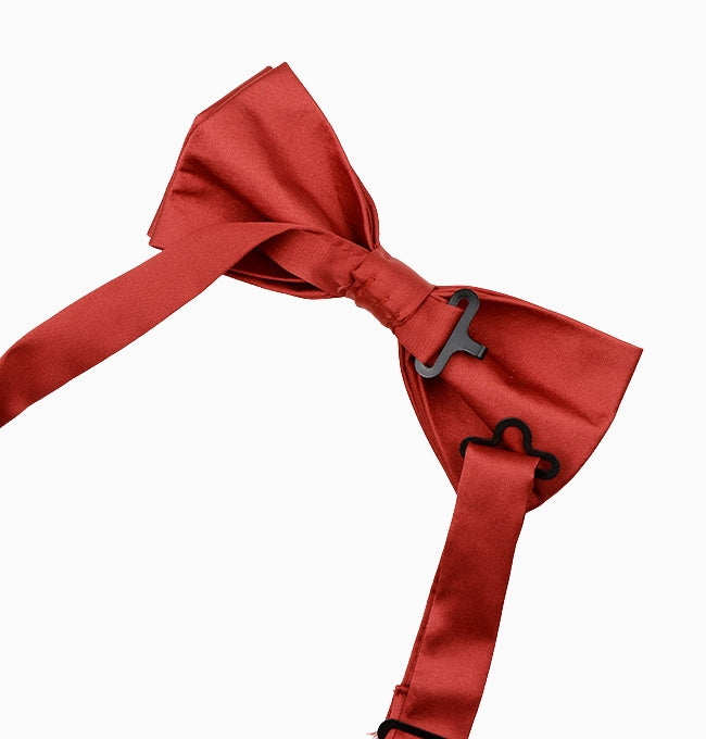 Noeud Papillon Terracotta Cuivré Homme en Polyester