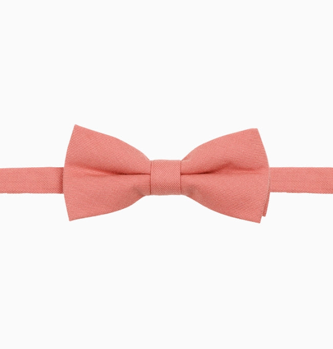 Noeud Papillon Terracotta Rosé Enfant en Coton Côtelé