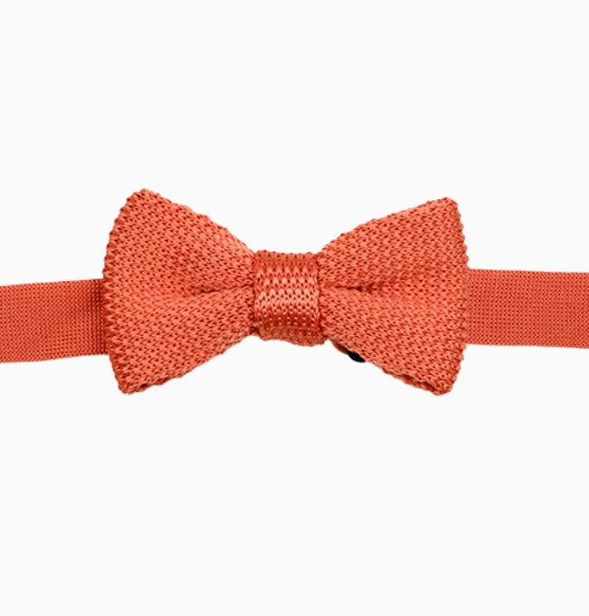 Noeud Papillon Terracotta Enfant en Tricot