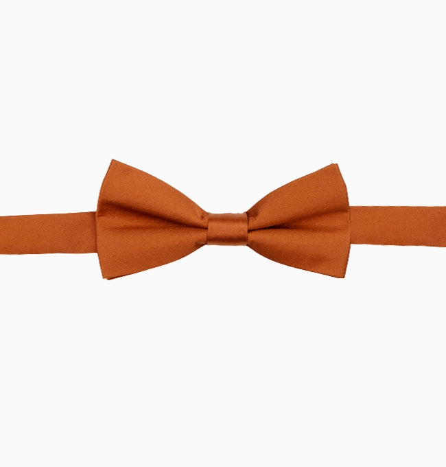 Noeud Papillon Terracotta Foncé Enfant en Polyester