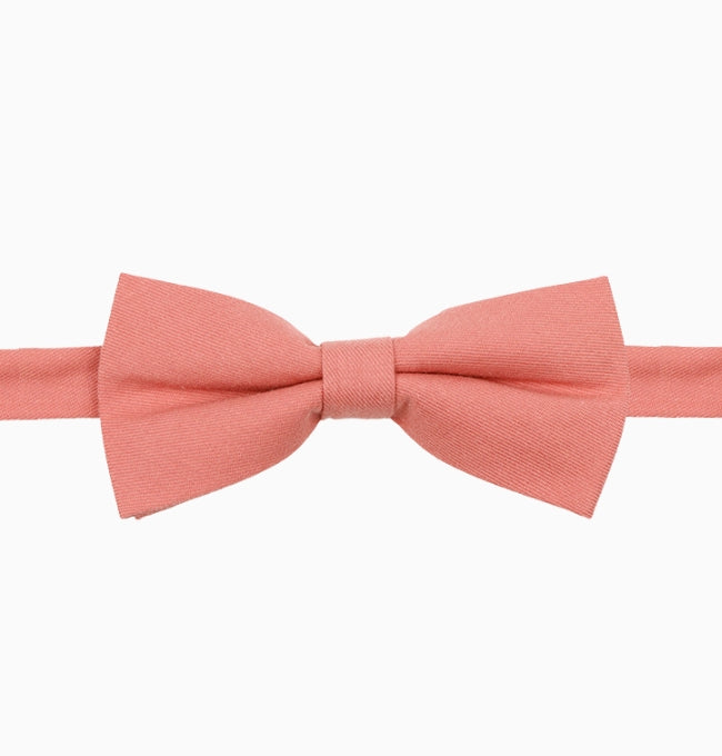 Noeud Papillon Terracotta Rosé Homme en Coton Côtelé