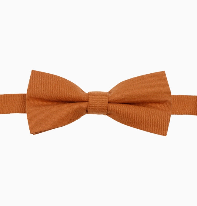 Noeud Papillon Terracotta Sienne Homme en Coton Côtelé