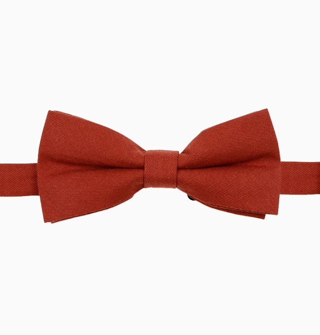 Noeud Papillon Terracotta Homme en Coton Côtelé
