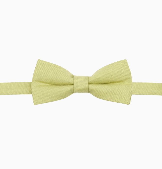 Noeud Papillon Vert Anis Enfant en Coton Côtelé