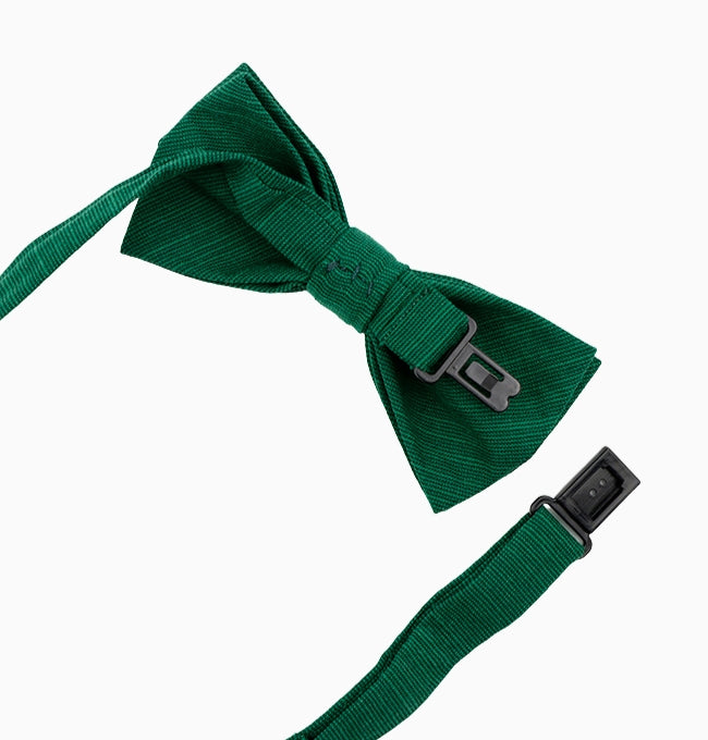 Noeud Papillon Vert Émeraude Enfant en Coton