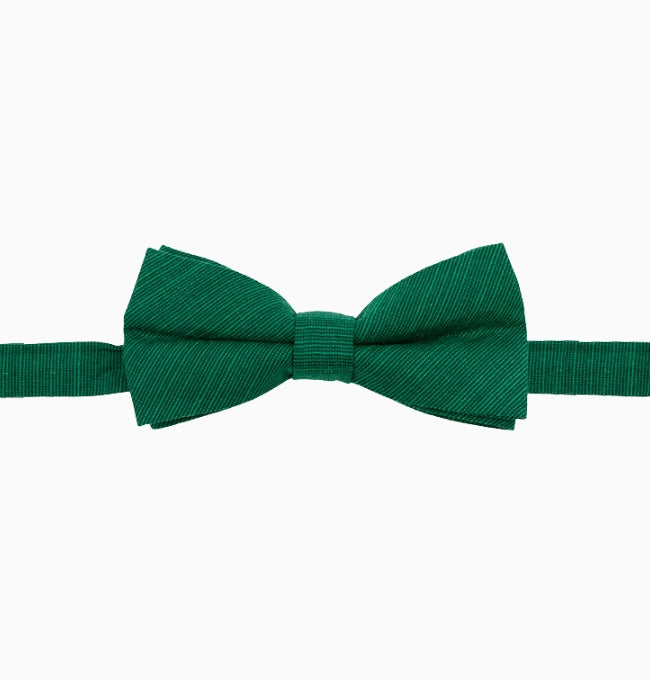 Noeud Papillon Vert Émeraude Enfant en Coton