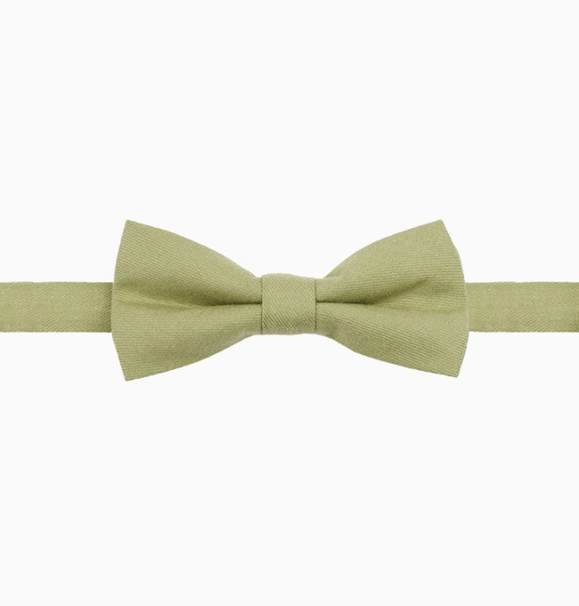Noeud Papillon Vert Enfant en Coton Côtelé