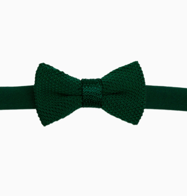 Noeud Papillon Vert Enfant en Tricot