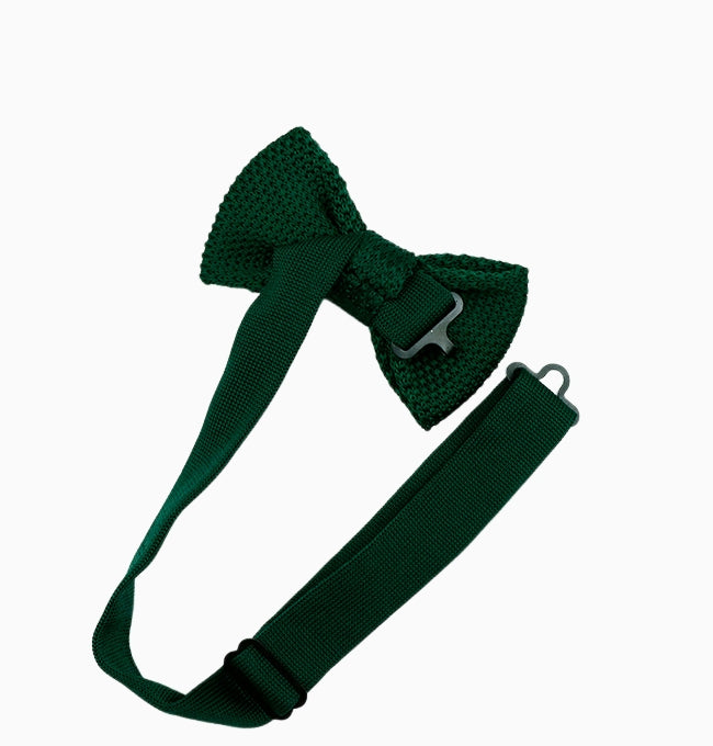 Noeud Papillon Vert Enfant en Tricot