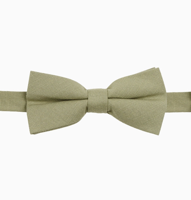Noeud Papillon Vert Homme en Coton