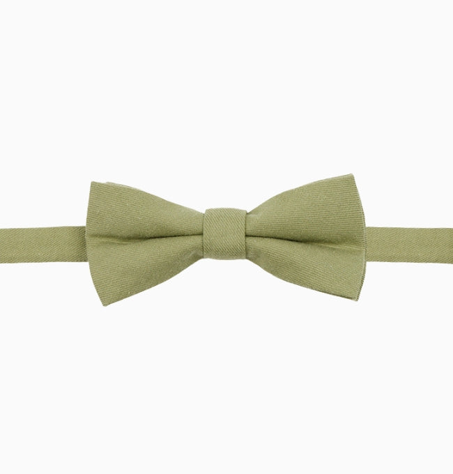 Noeud Papillon Vert Kaki Enfant en Coton Côtelé