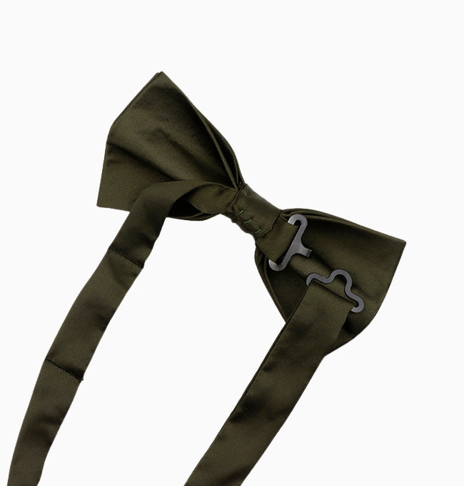 Noeud Papillon Vert Kaki Homme en Polyester