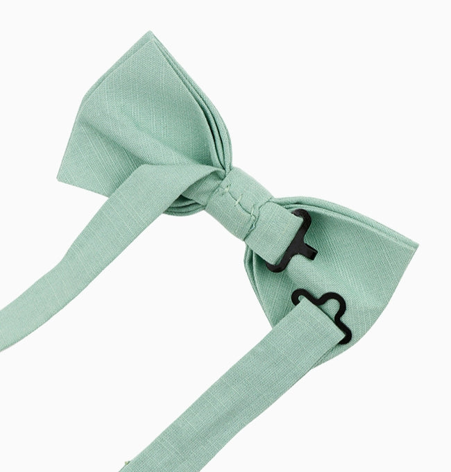 Noeud Papillon Vert Sauge Homme en Coton