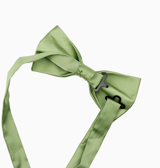 Noeud Papillon Vert Sauge Homme en Polyester