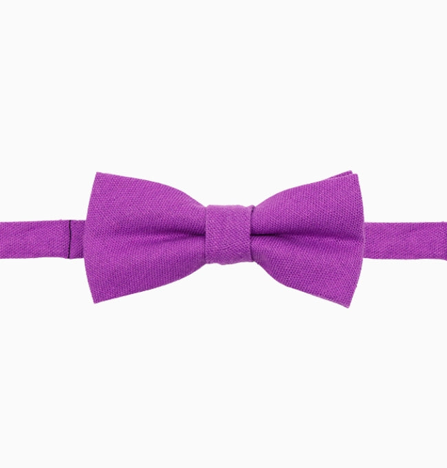 Noeud Papillon Violet Enfant en Lin
