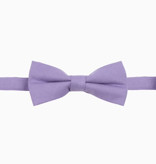 Noeud Papillon Violet Prune Enfant en Coton Côtelé