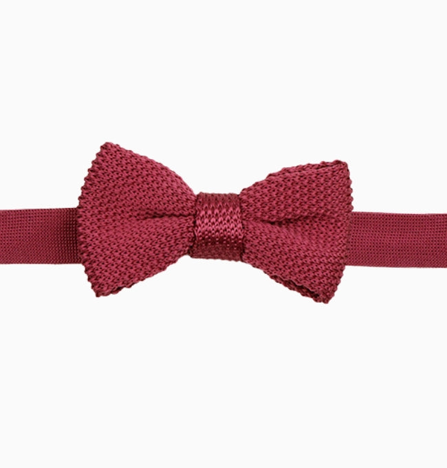 Noeud Papillon Violet Prune Enfant en Tricot