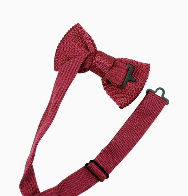 Noeud Papillon Violet Prune Enfant en Tricot