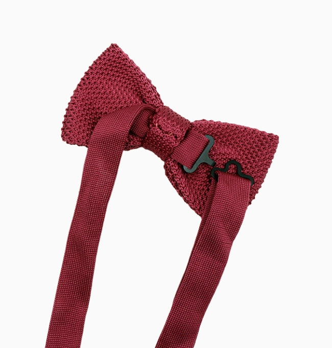 Noeud Papillon Violet Prune Homme en Tricot