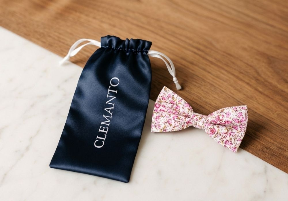 Clemanto- Pochette de Rangement Noeud Papillon Enfant