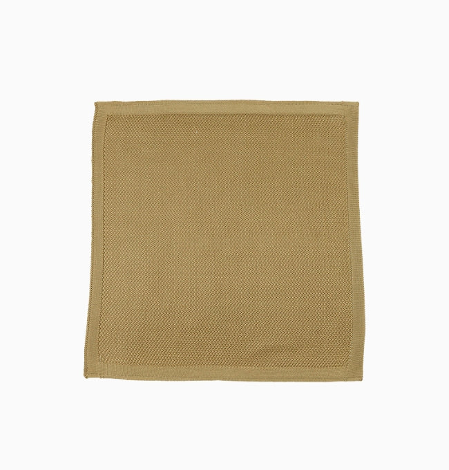 Pochette de Costume Beige en Tricot