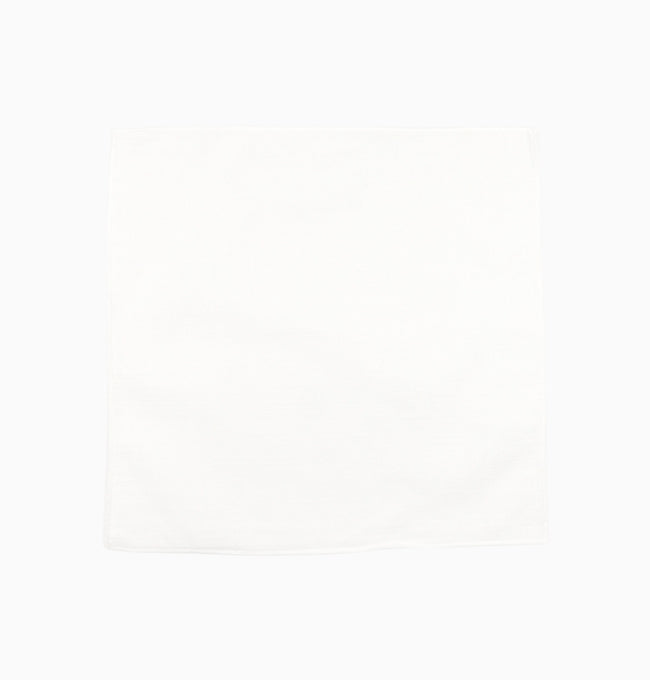 Pochette de Costume Blanc en Coton