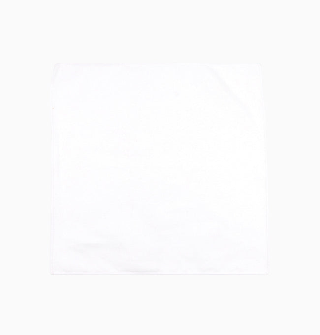 Pochette de Costume Blanc en Coton Côtelé