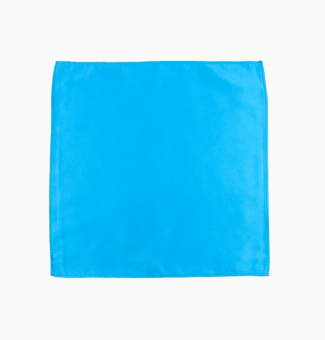 Pochette de Costume Bleu Azur en Polyester