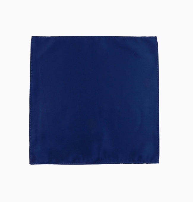 Pochette de Costume Bleu Profond en Polyester
