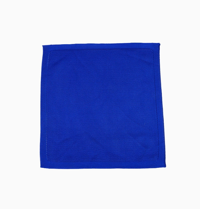 Pochette de Costume Bleu en Tricot