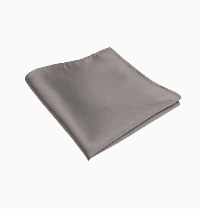 Pochette de Costume Gris Clair en Polyester