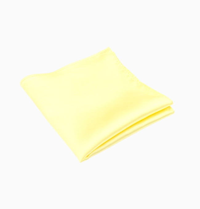 Pochette de Costume Jaune en Polyester