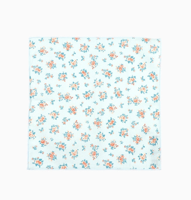 Pochette de Costume Liberty Bleu Ciel Plumbago en Coton
