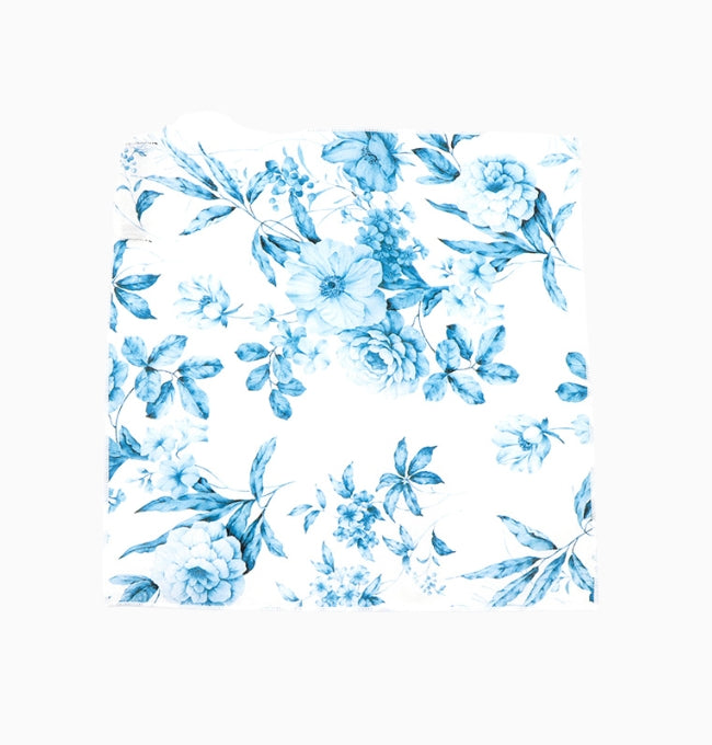 Pochette de Costume Liberty Bleu Hortensia en Coton
