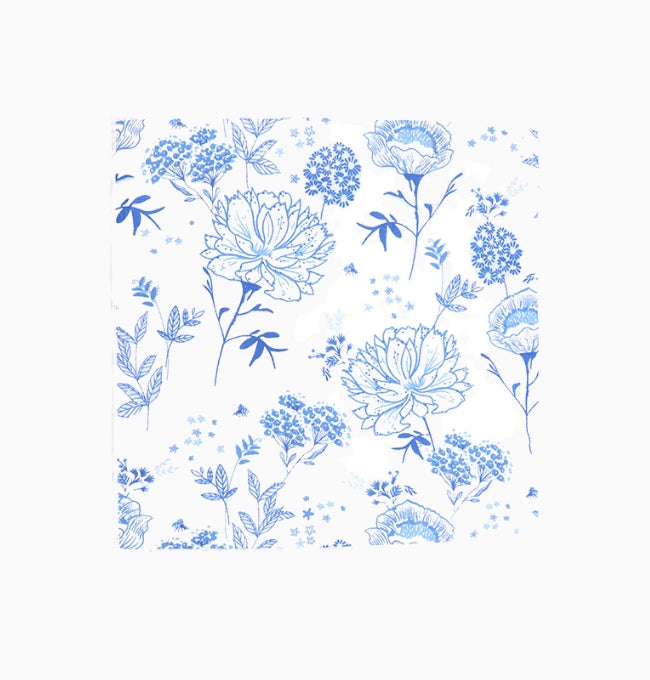 Pochette de Costume Liberty Bleu Pervenche en Coton