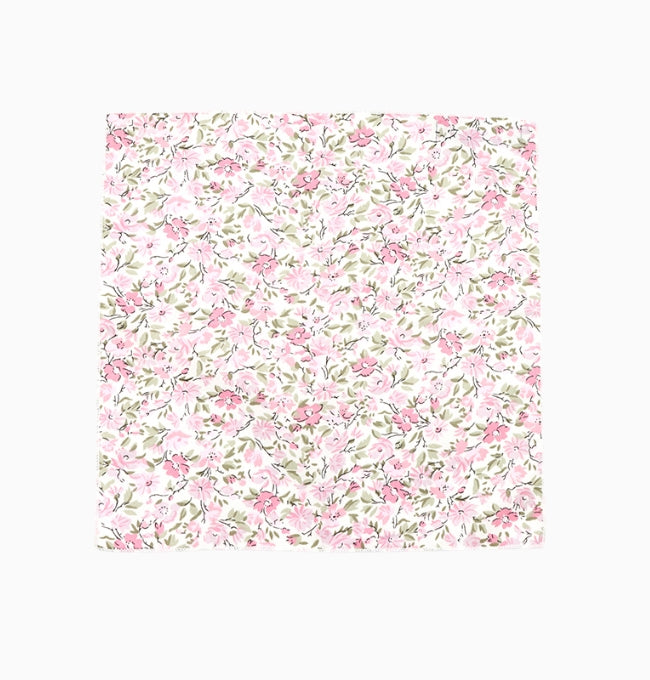Pochette de Costume Liberty Rose Alstroemeria en Coton