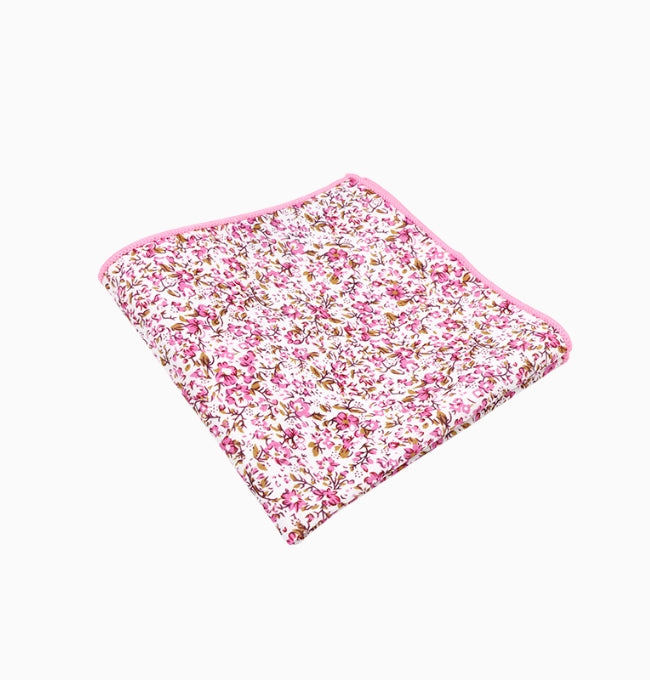 Pochette de Costume Liberty Rose Magnolia en Coton