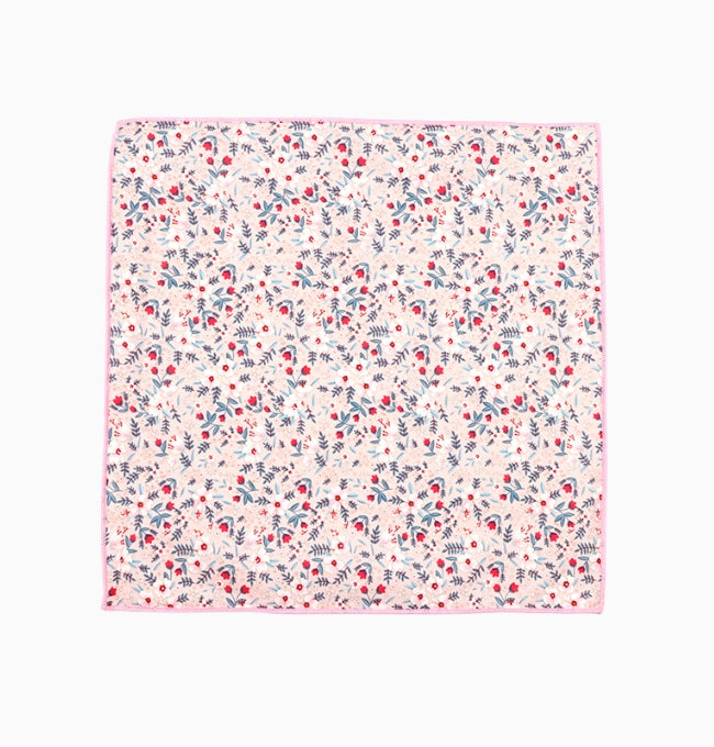 Pochette de Costume Liberty Rose Pivoine en Coton