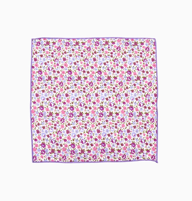 Pochette de Costume Liberty Violet Aubriète en Coton