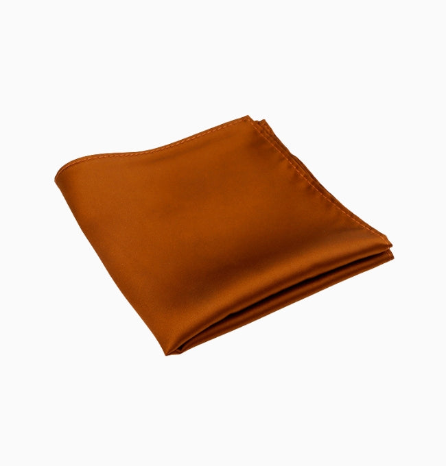 Pochette de Costume Marron Chocolat en Polyester