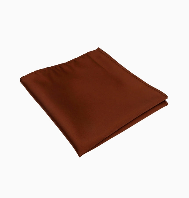 Pochette de Costume Marron en Polyester