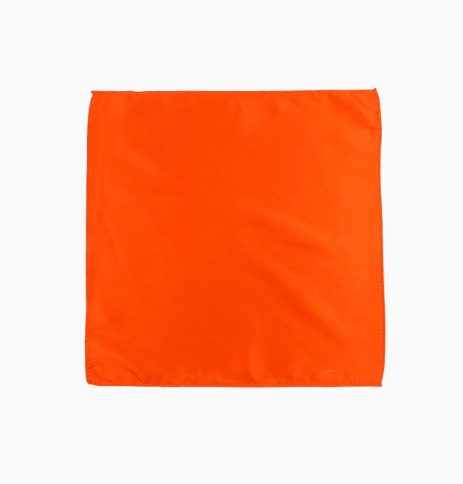 Pochette de Costume Orange Mandarine en Polyester