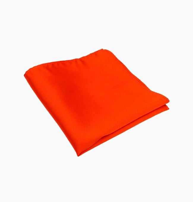 Pochette de Costume Orange en Polyester