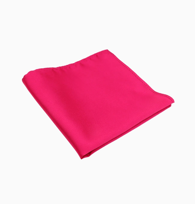 Pochette de Costume Rose Fuchsia en Polyester
