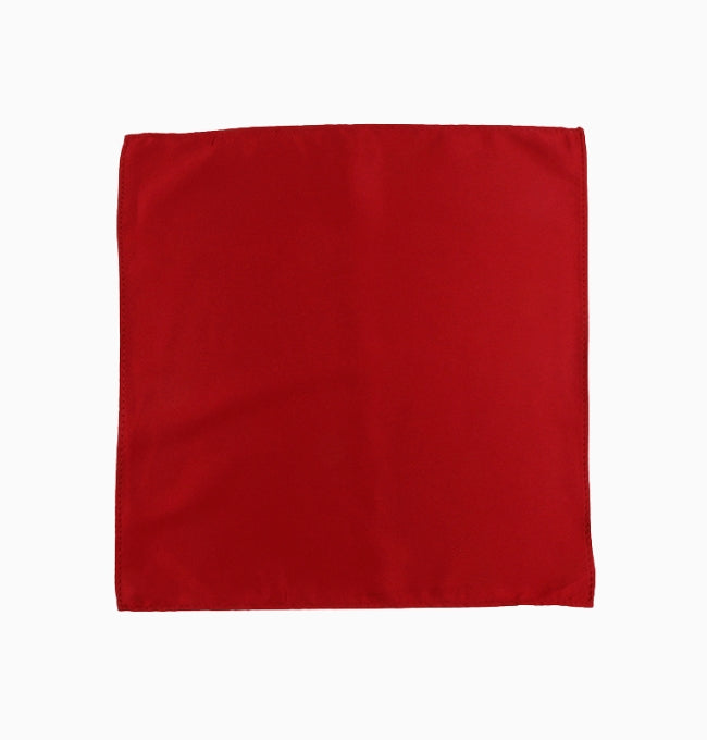 Pochette de Costume Rouge Passion en Polyester