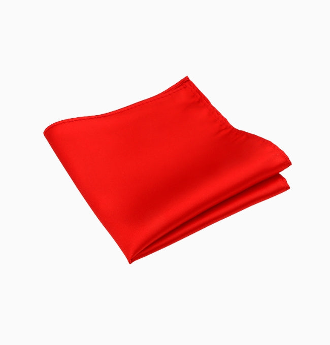 Pochette de Costume Rouge en Polyester