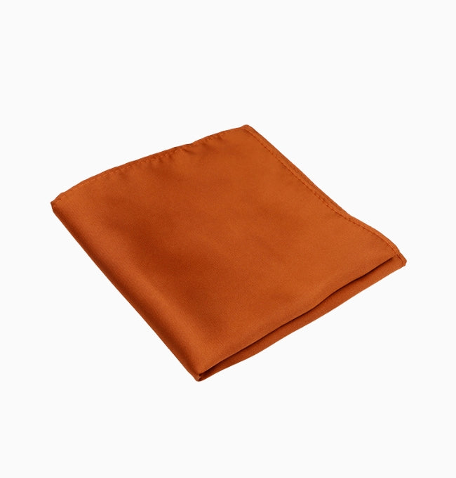 Pochette de Costume Terracotta Foncé en Polyester