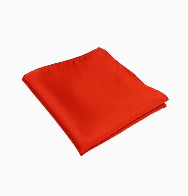 Pochette de Costume Terracotta Sienne en Polyester