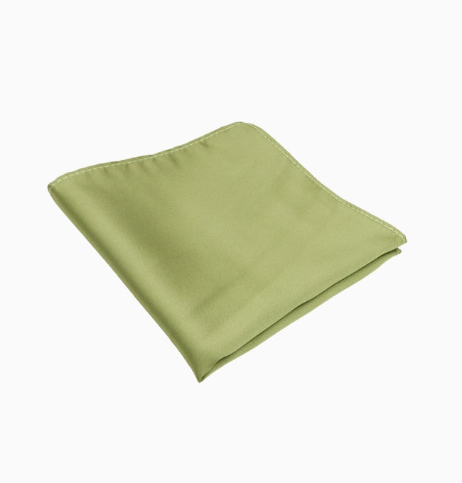 Pochette de Costume Vert Amande en Polyester