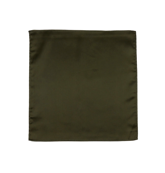 Pochette de Costume Vert Kaki en Polyester